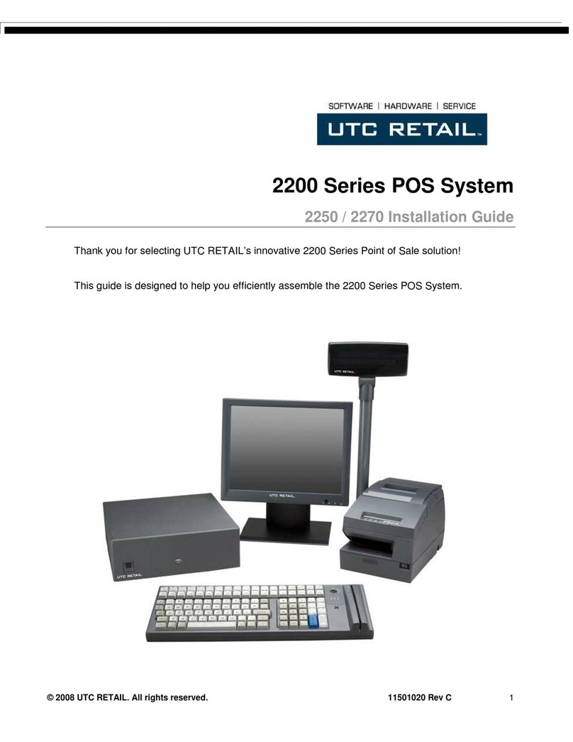 UTC RETAIL 2250 installation guide