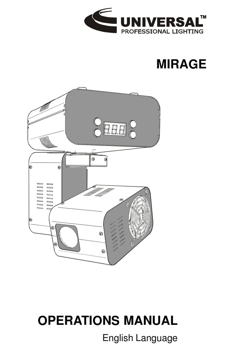 Universal MIRAGE Operation manual Universal MIRAGE Operation manual
