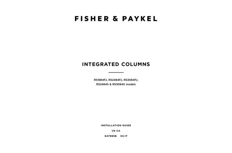Fisher & Paykel RS1884FJ installation guide