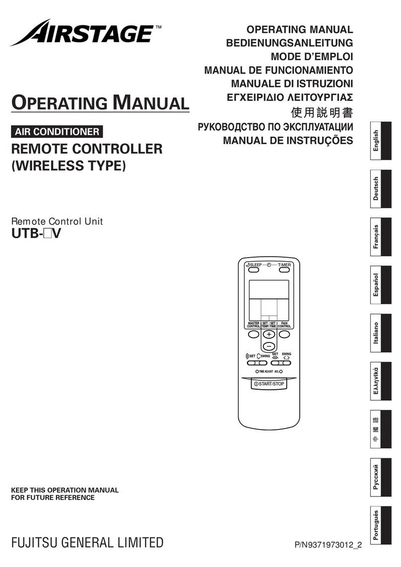 AirStage UTB-*V operating manual