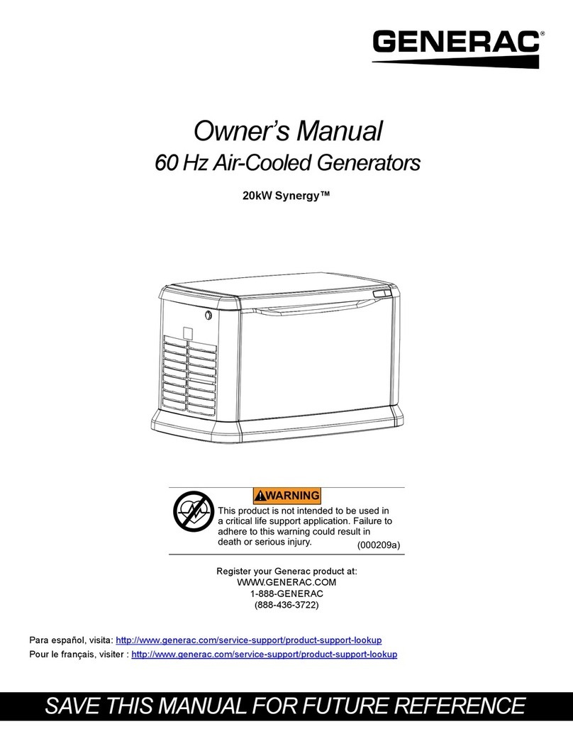 Generac Power Systems 20 kW Synergy User manual