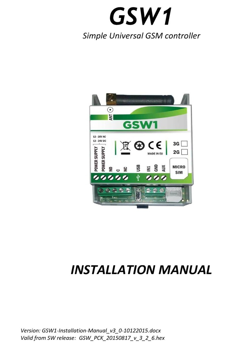 MARS COMMERCE GSW1 installation manual