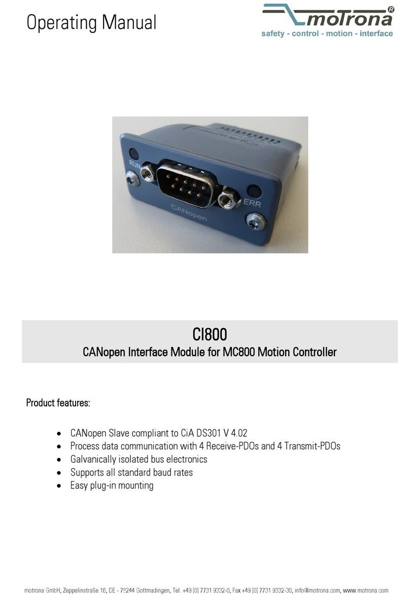 Motrona CI800 operating manual
