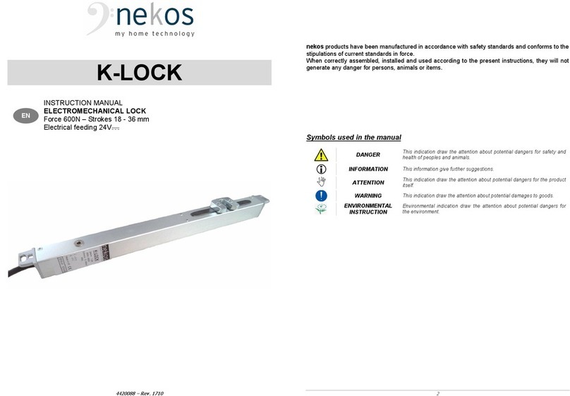 nekos K-LOCK instruction manual