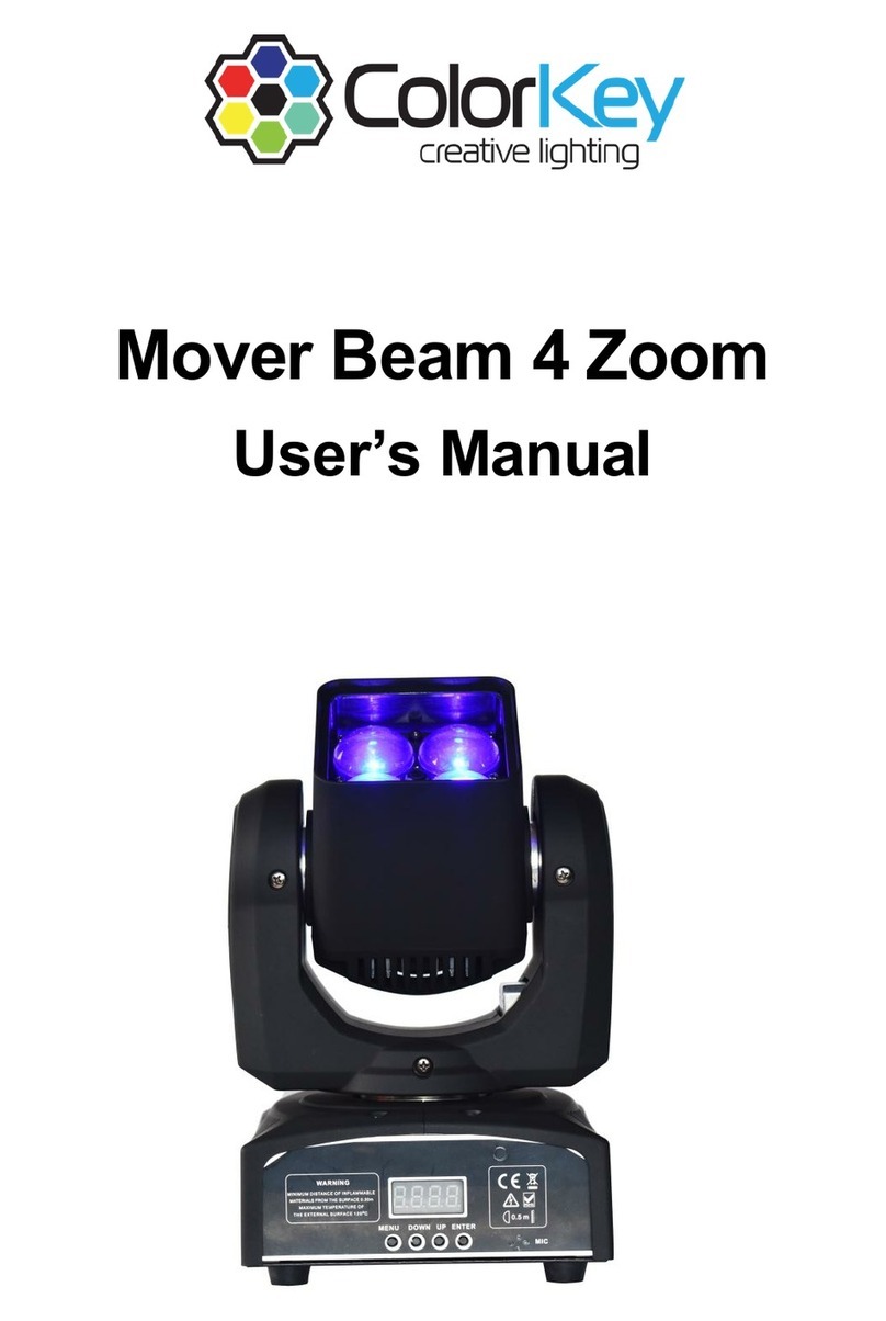 ColorKey Mover Beam 4 Zoom user manual