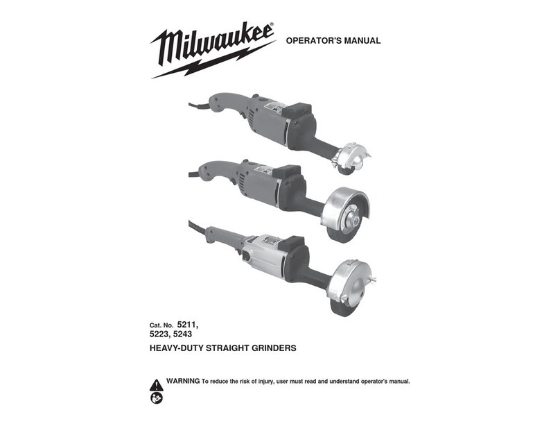 Milwaukee 5211 Operator's manual