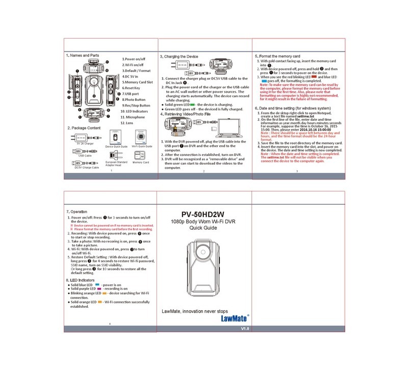 Lawmate PV-50HD2W quick guide