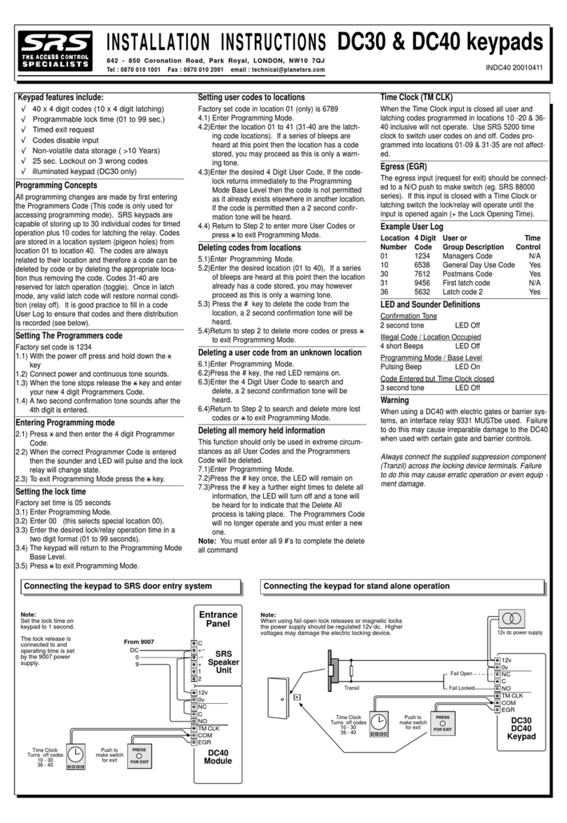 SRS Labs DC40 installation instructions
