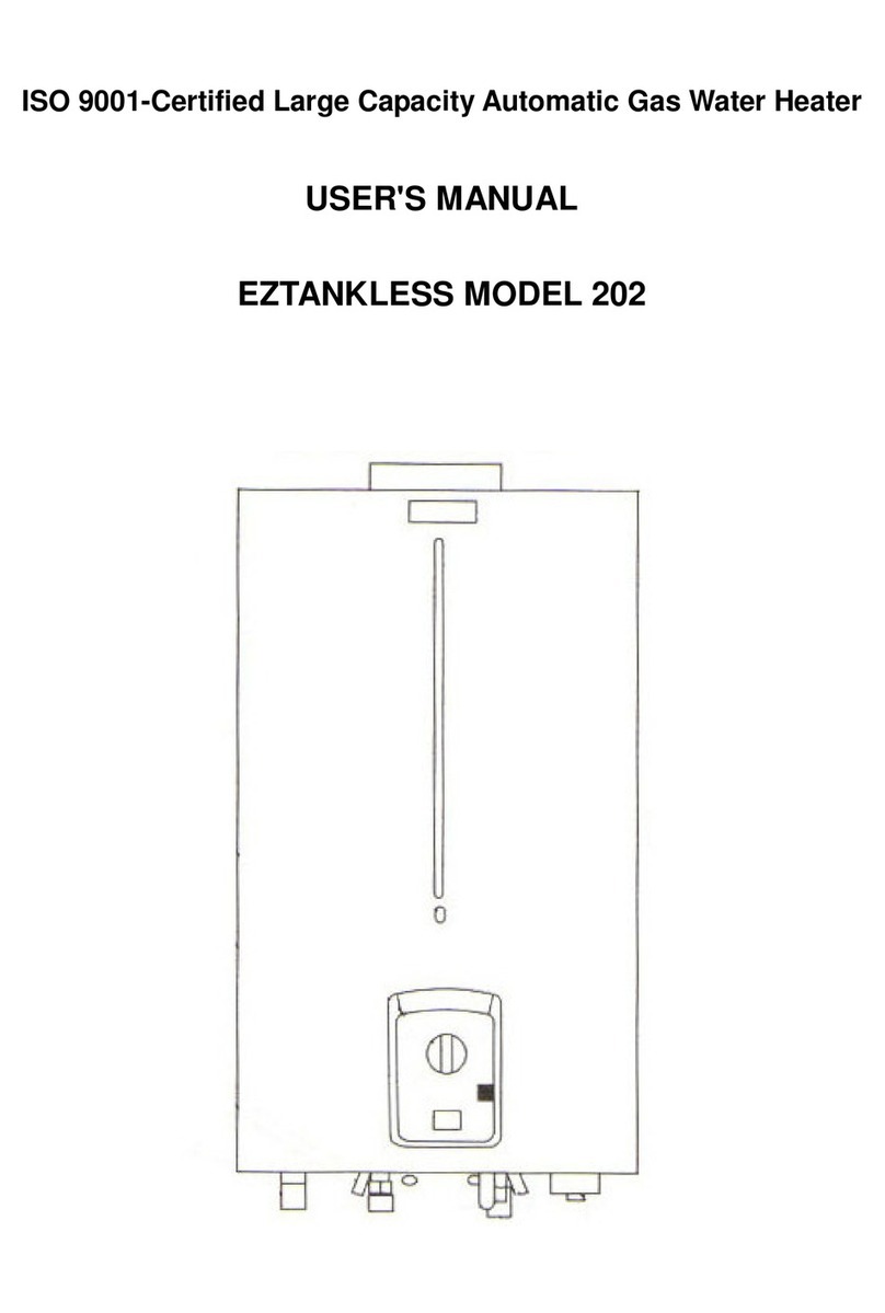 EZ TANKLESS 202 User manual