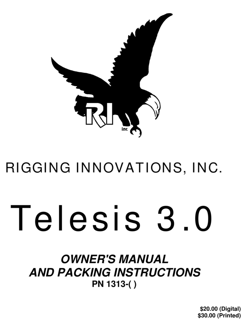 RIGGING INNOVATIONS Telesis 3.0 User manual