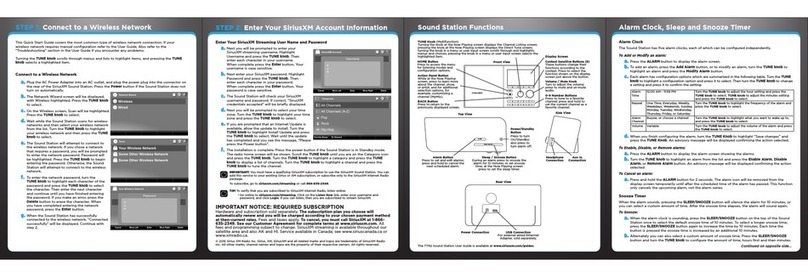 Grace Digital SiriusXM Sound Station User manual