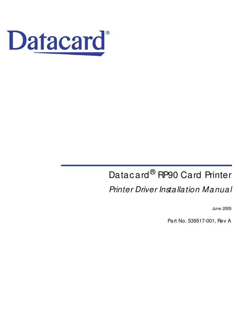 DataCard RP90 User manual DataCard RP90 User manual