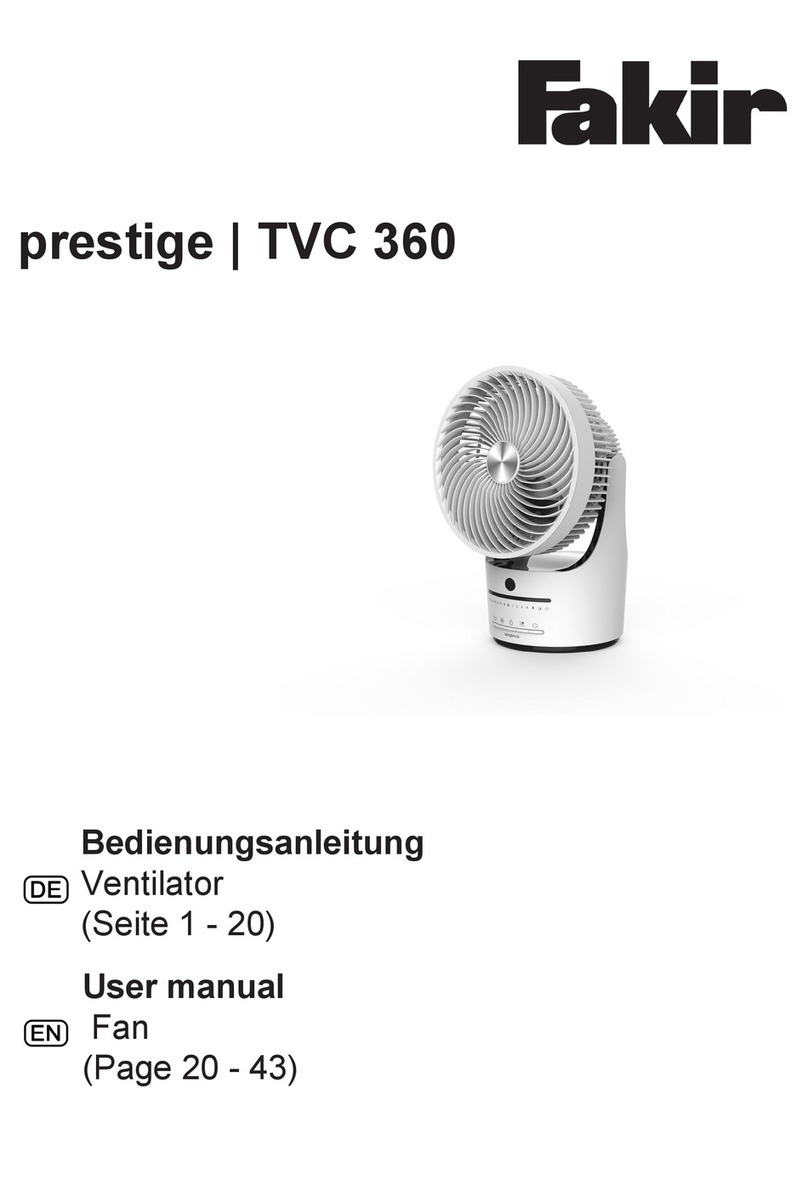 Fakir prestige TVC 30 User manual