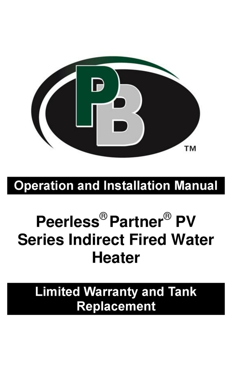 PB Heat Peerless Partner PV-40 Specification sheet
