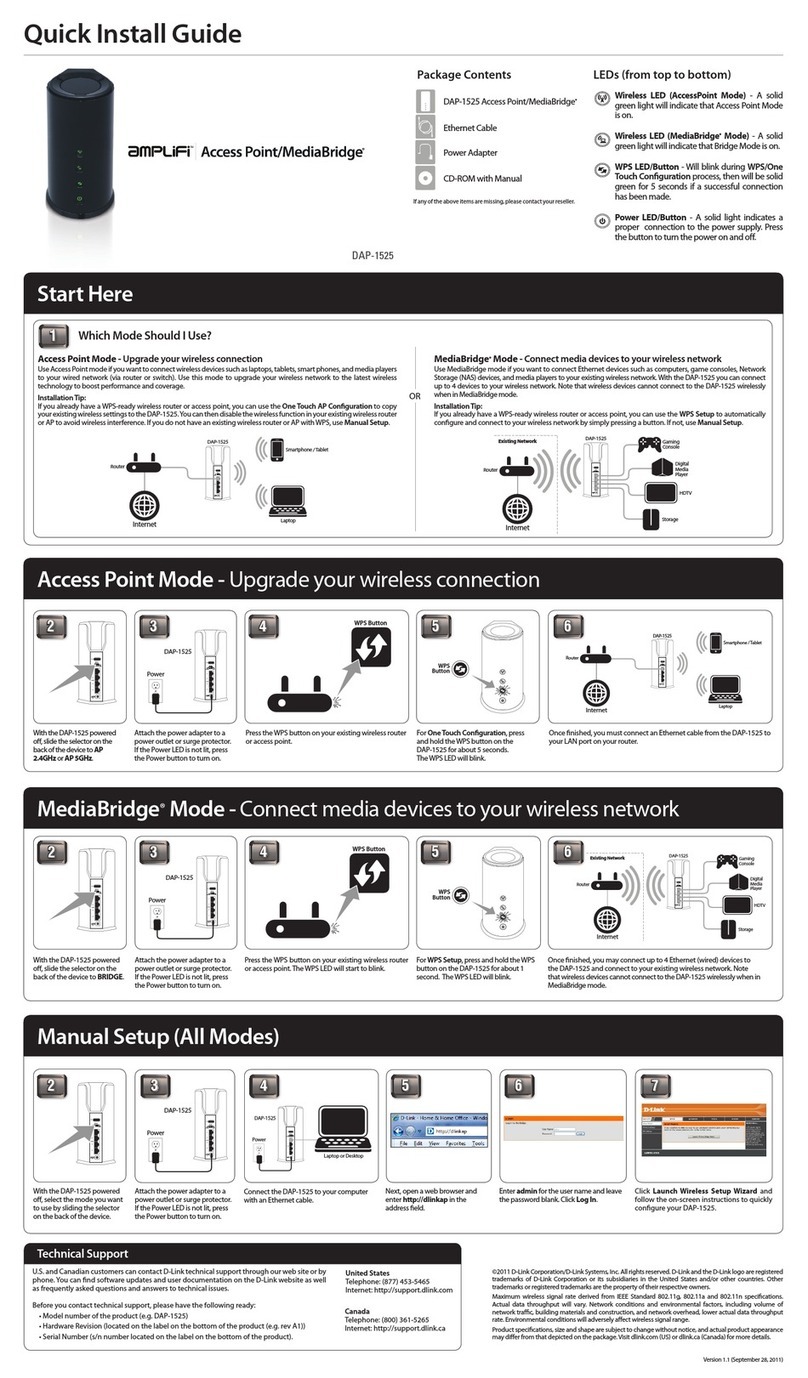 D-Link AMPLIFI DAP-1525 User manual