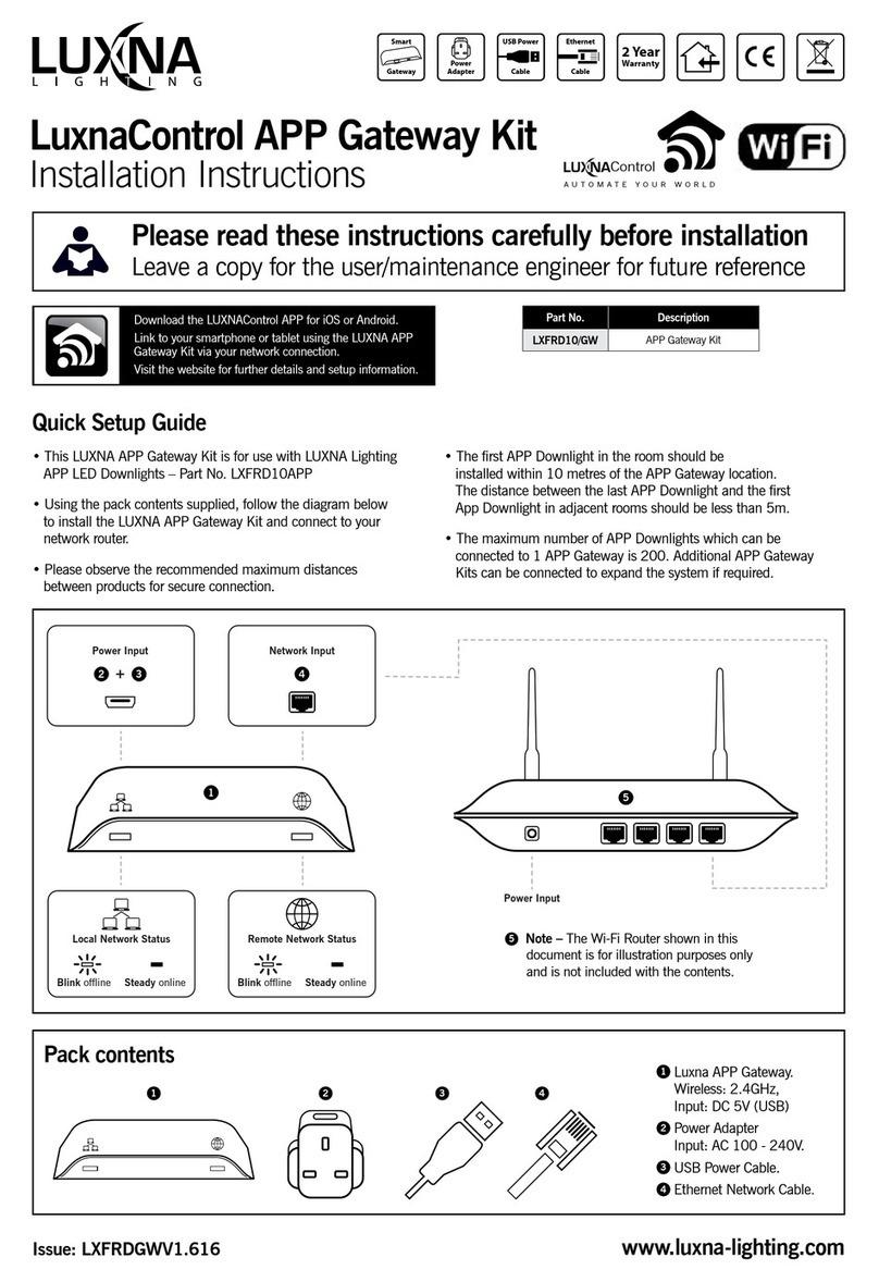 LUXNA LXFRD10APP installation instructions LUXNA LXFRD10APP installation instructions