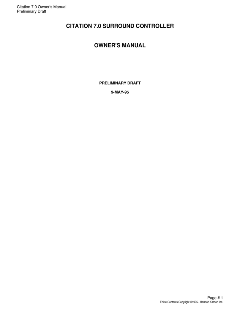 Harman Kardon CITATION 7.0 owner's manual