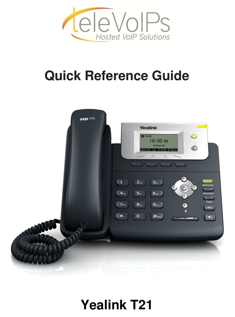 Yealink T21 User manual