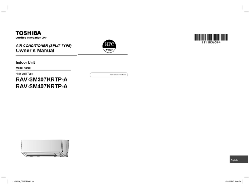 Toshiba RAV-SM307KRTP-A User manual