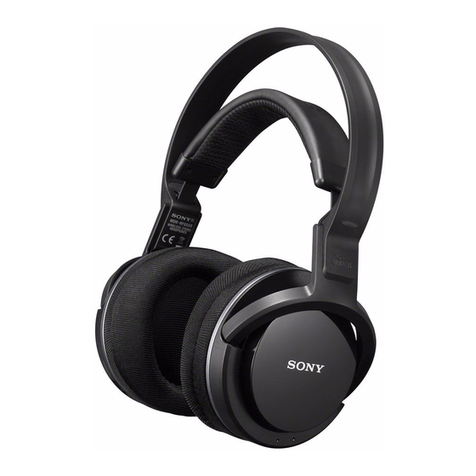 Sony MDR-RF855RK operating instructions