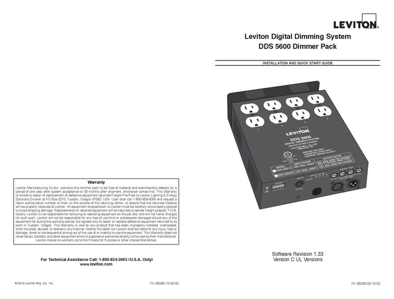 Leviton DDS 5600 quick start guide