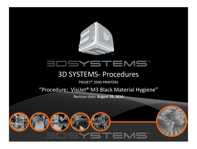 3D Systems PROJET 3500 Reference guide