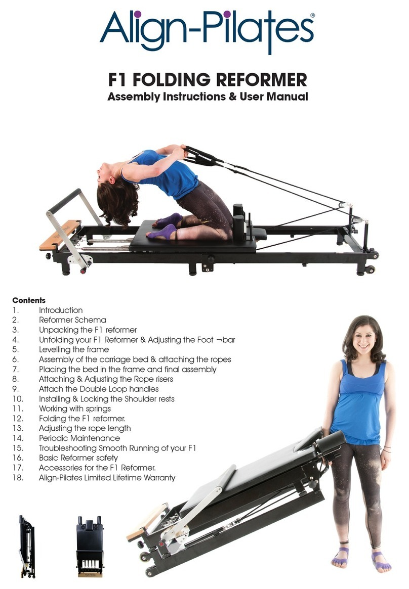 Align-Pilates F1 Owner's manual