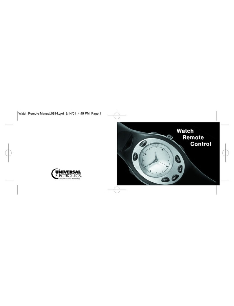 Universal Electronics Watch Remote Control User manual