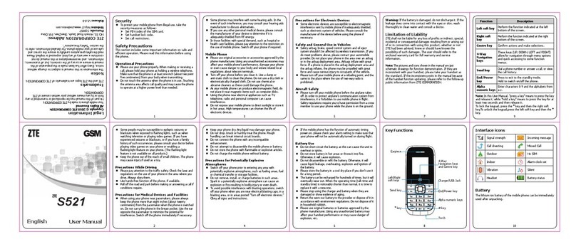 Zte S521 user manual