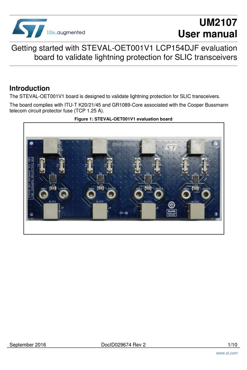 ST STEVAL-OET001V1-LCP154DJF User manual ST STEVAL-OET001V1-LCP154DJF User manual