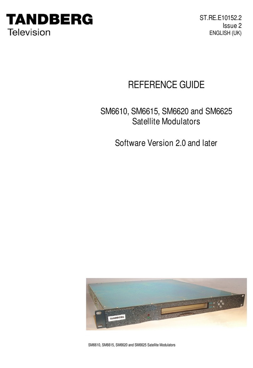 TANDBERG SM6610 reference guide