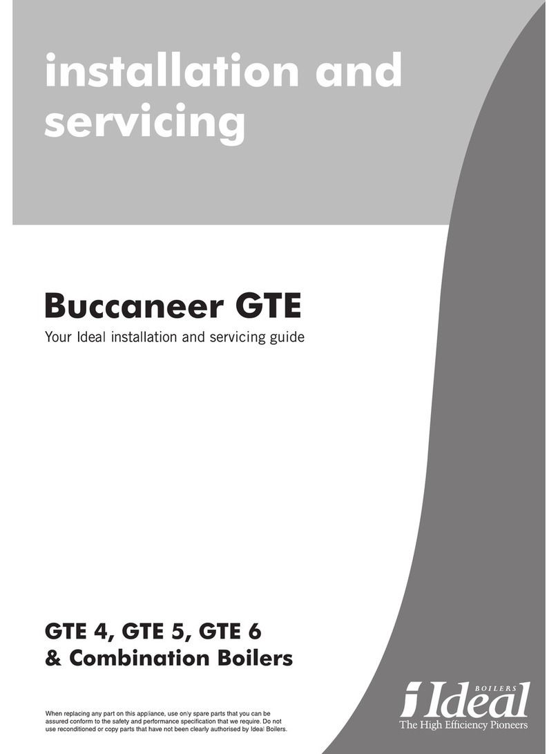Ideal Boilers Buccaneer GTE 5 Installation and Servicing Manual