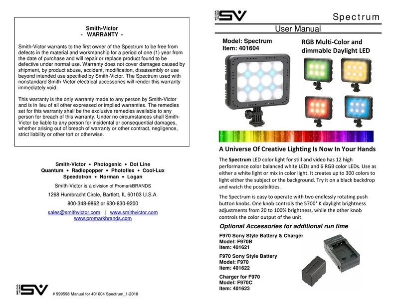 Smith-Victor 401604 user manual