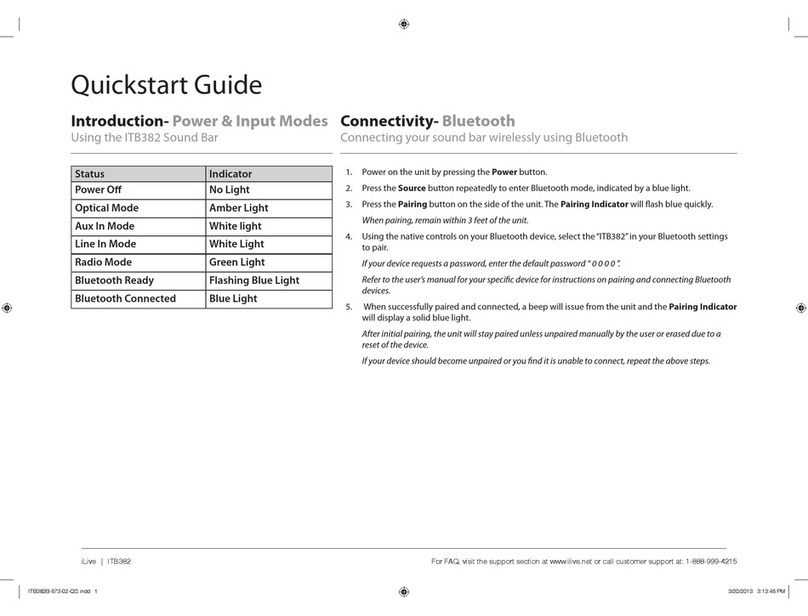 iLive ISB295 v1238-01 user guide