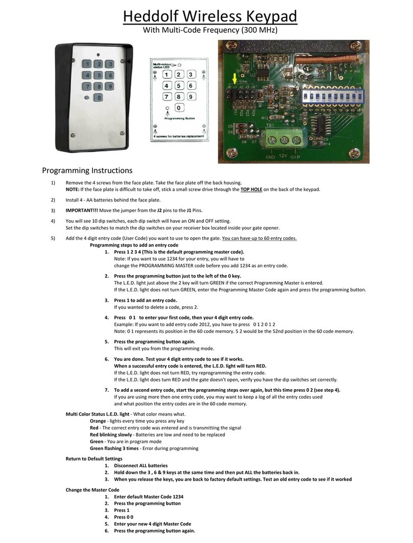 Ramset Gate Openers Heddolf Programming instructions