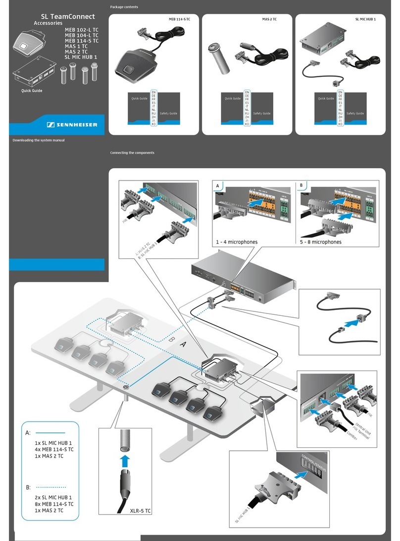 Sennheiser MEB 102-L TC User manual