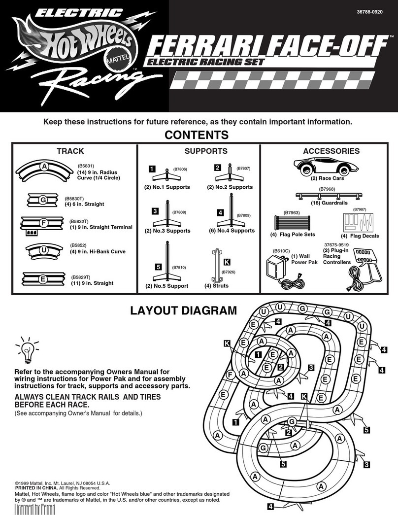 Mattel Hot Wheels FERRARI FACE-OFF User manual