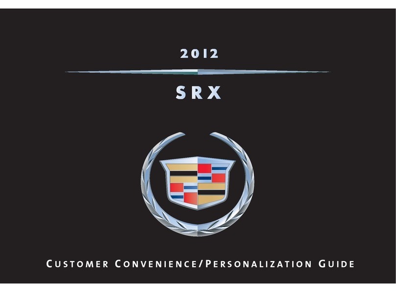 Cadillac 2012 Cadillac SRX User manual