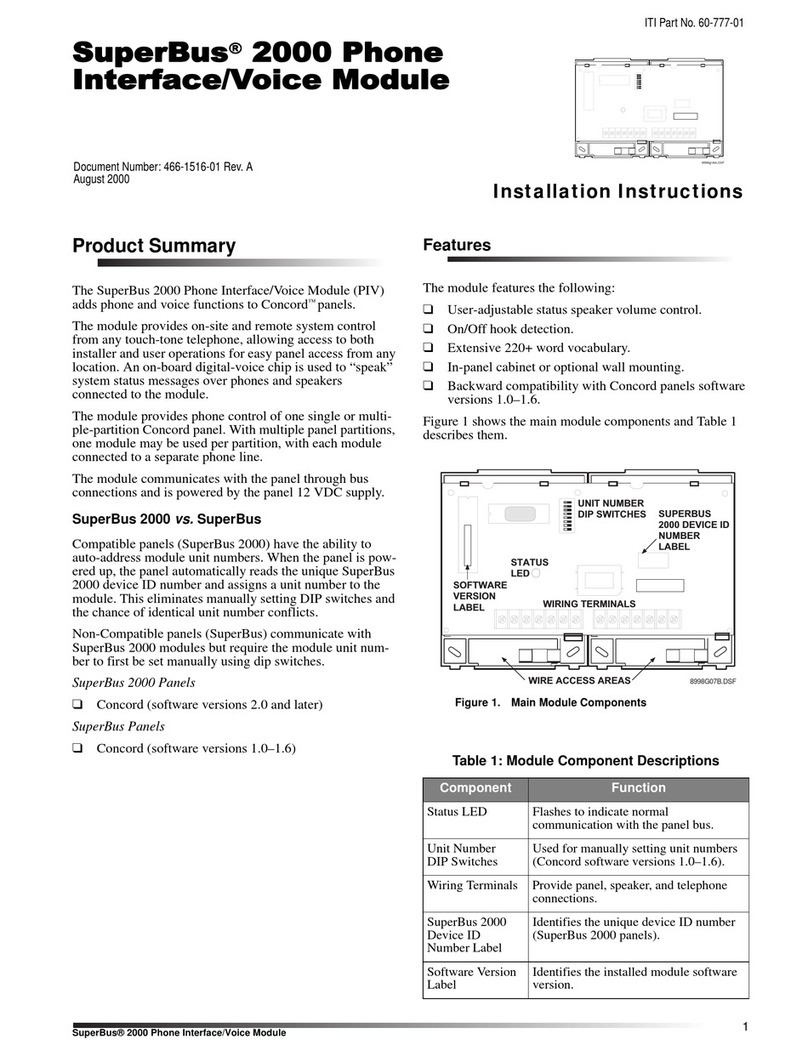 Interactive Technologies SuperBus 2000 installation instructions