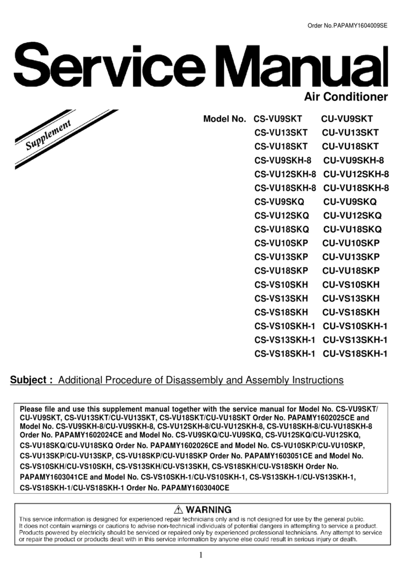 Panasonic CS-VU9SKQ User manual