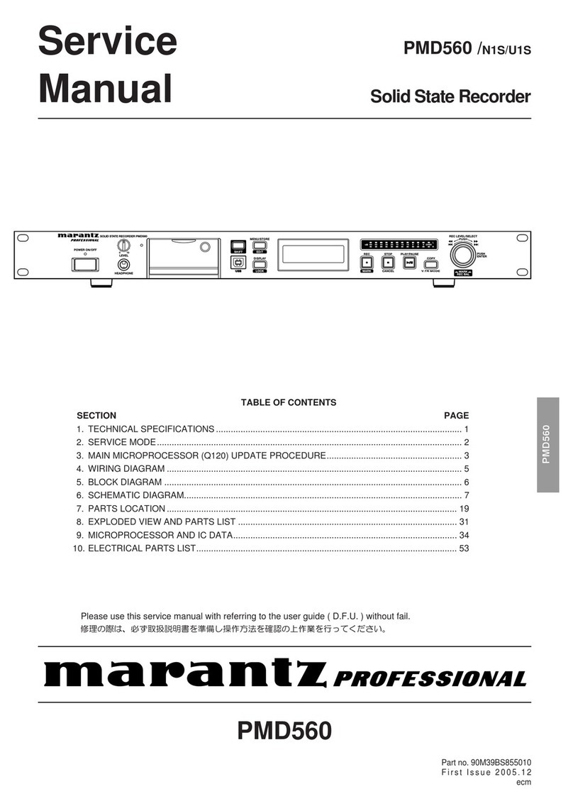 Marantz professional PMD560/N1S Service manual