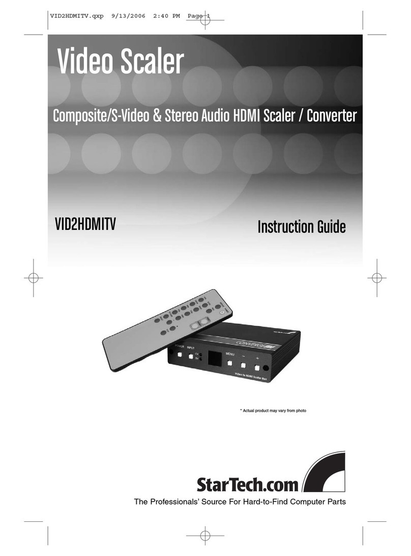 StarTech.com VID2HDMITV Instruction guide