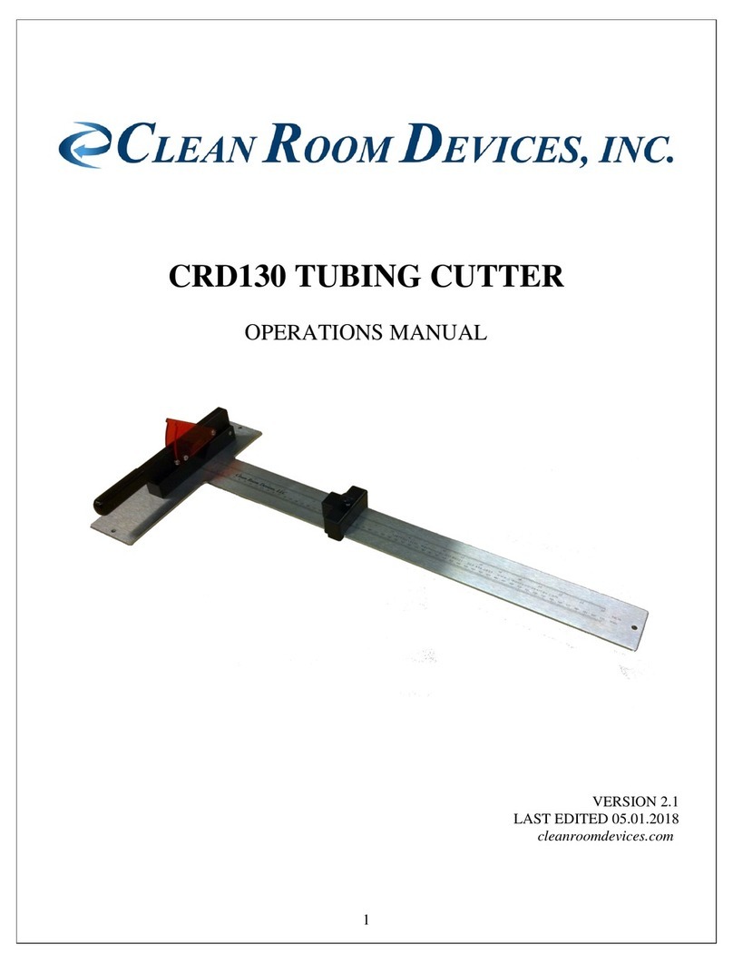 CLEAN ROOM DEVICES CRD130 Operation manual