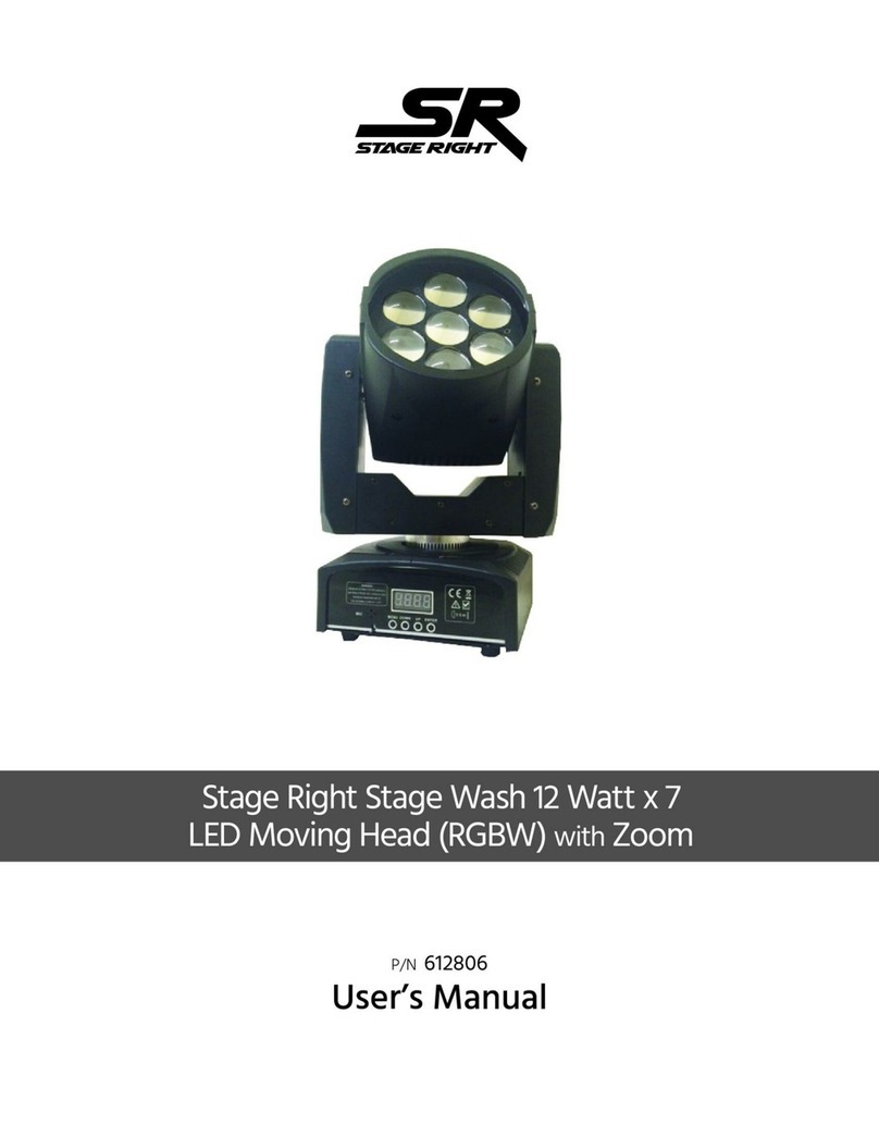 SR STAGE RIGHT 612806 User manual