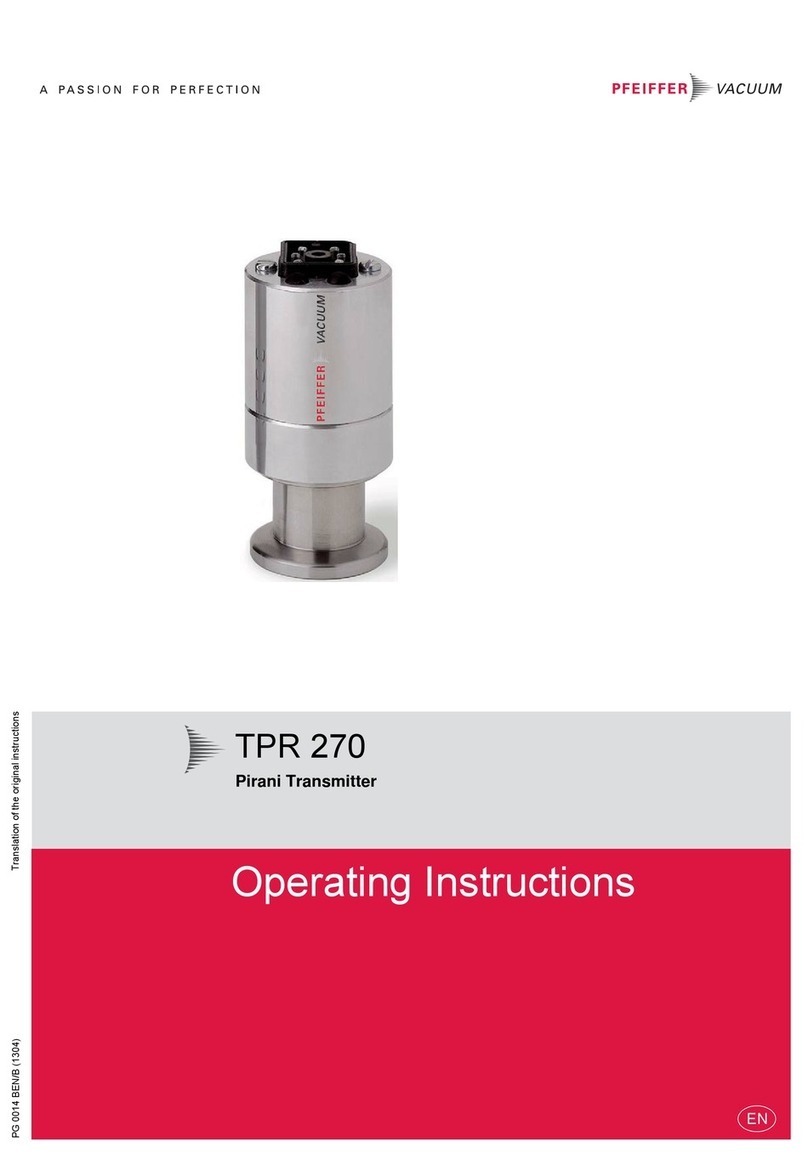 Pfeiffer Vacuum TPR-270 operating instructions