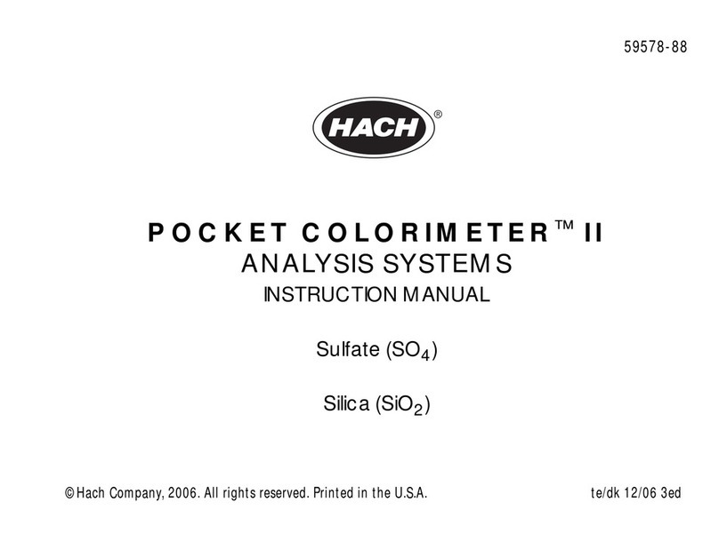 Hach POCKET COLORIMETER II User manual