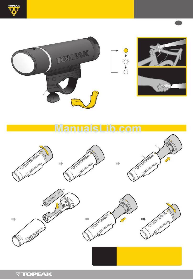 Topeak WhiteLite HP FOUCS user guide