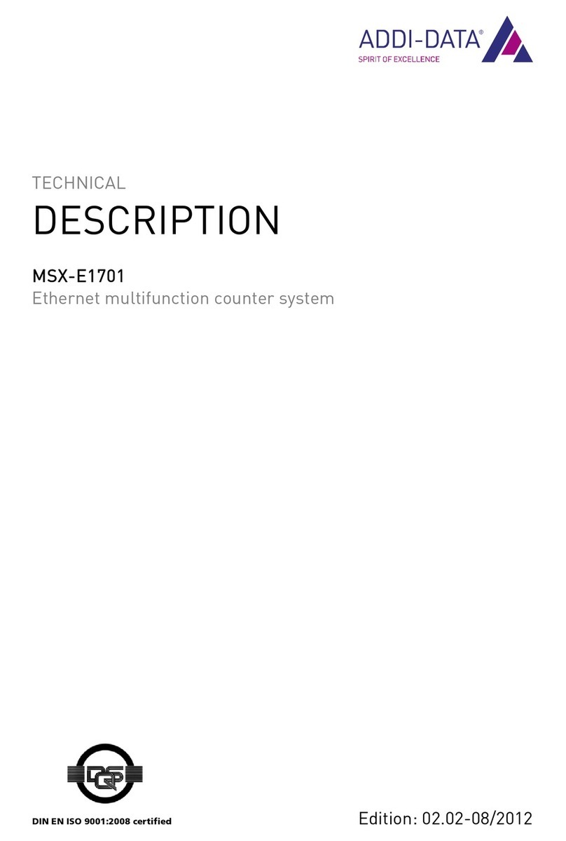 Addi-Data MSX-E1701 Technical description