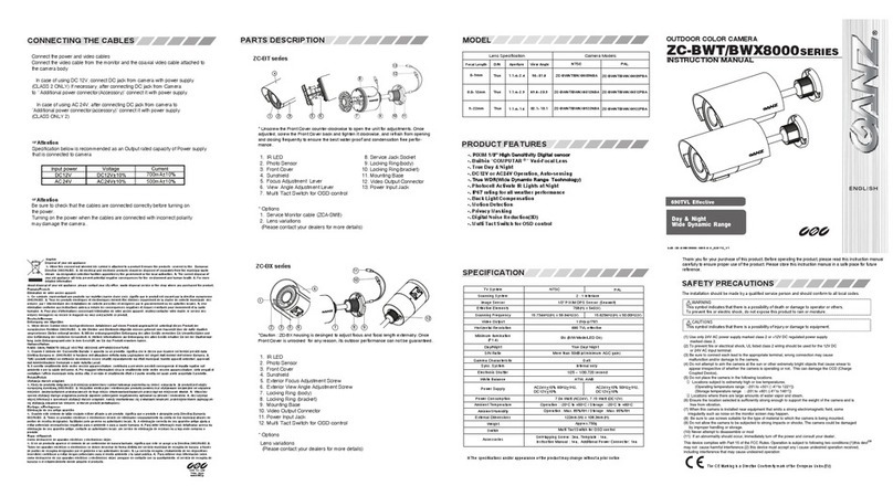 Ganz ZC-BWT8000 series instruction manual