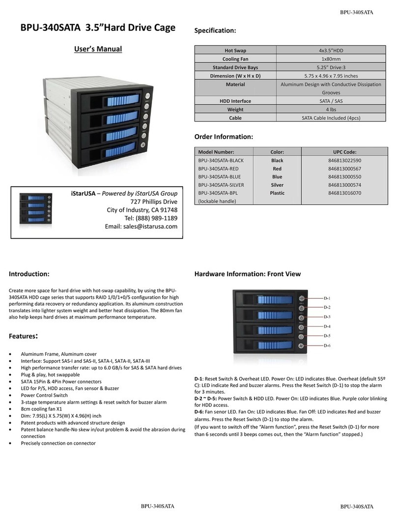 iStarUSA BPU-340SATA User manual